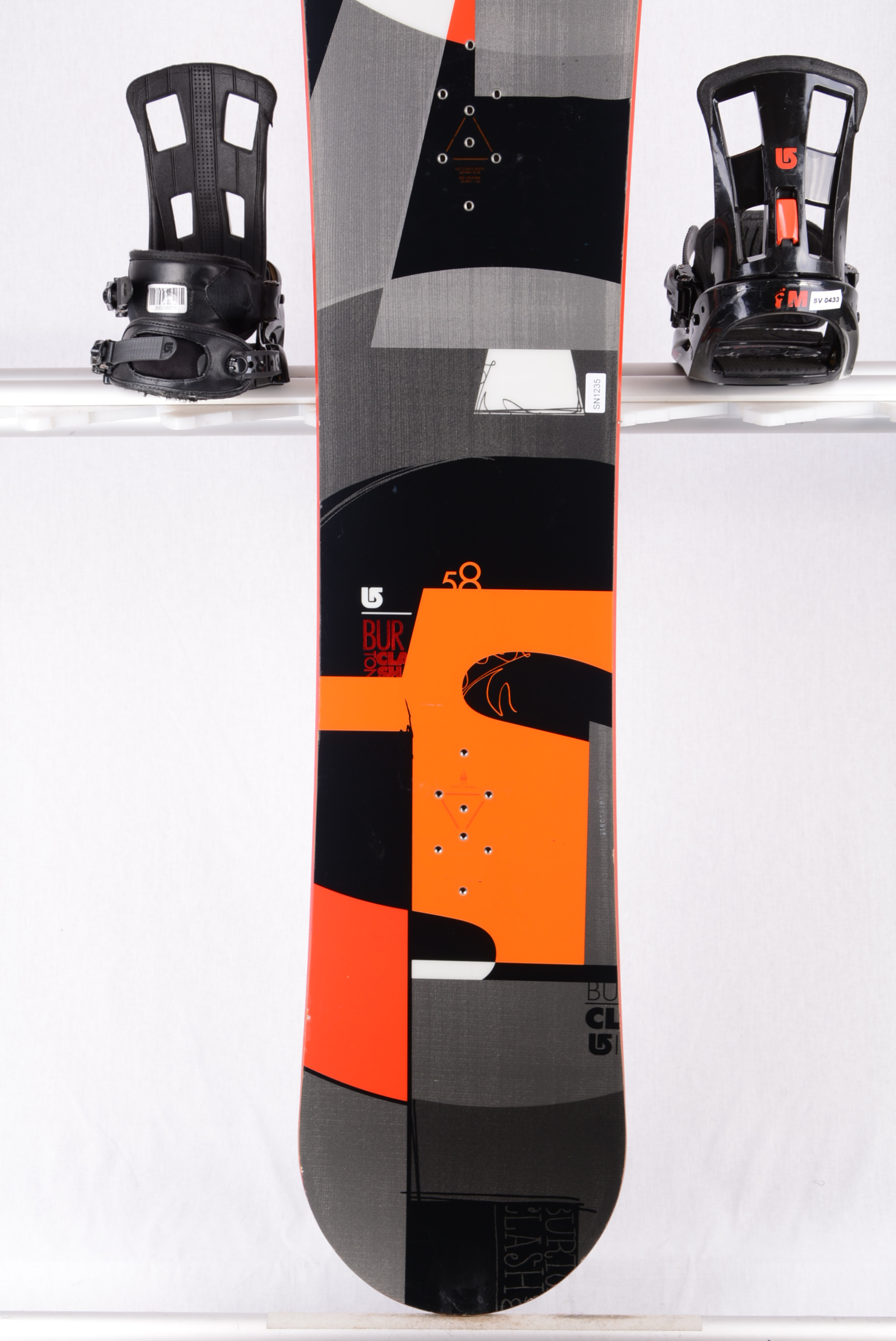 snowboard BURTON CLASH, WOODCORE, sidewall, ROCKER ( TOP condition