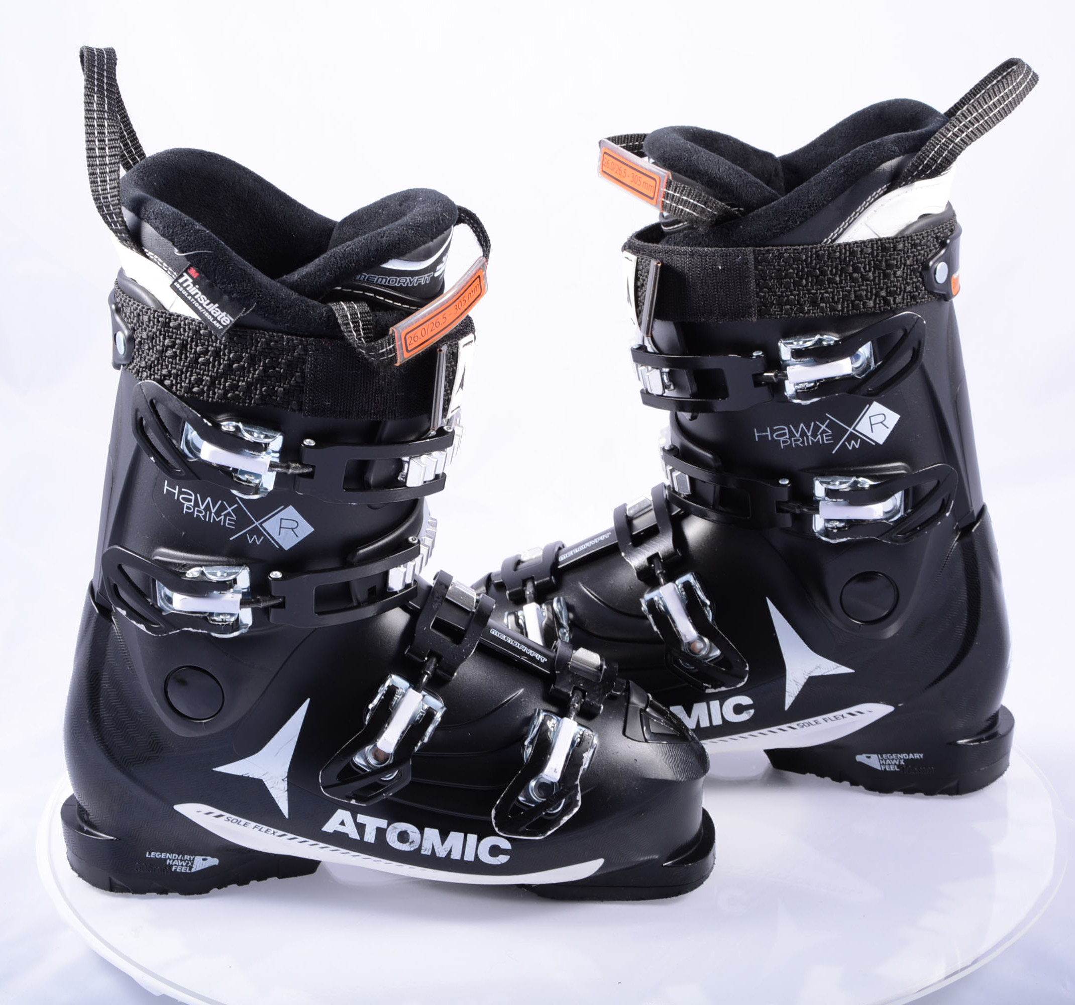 women's ski boots ATOMIC HAWX PRIME R 90 W, MEMORY fit, SOLE flex