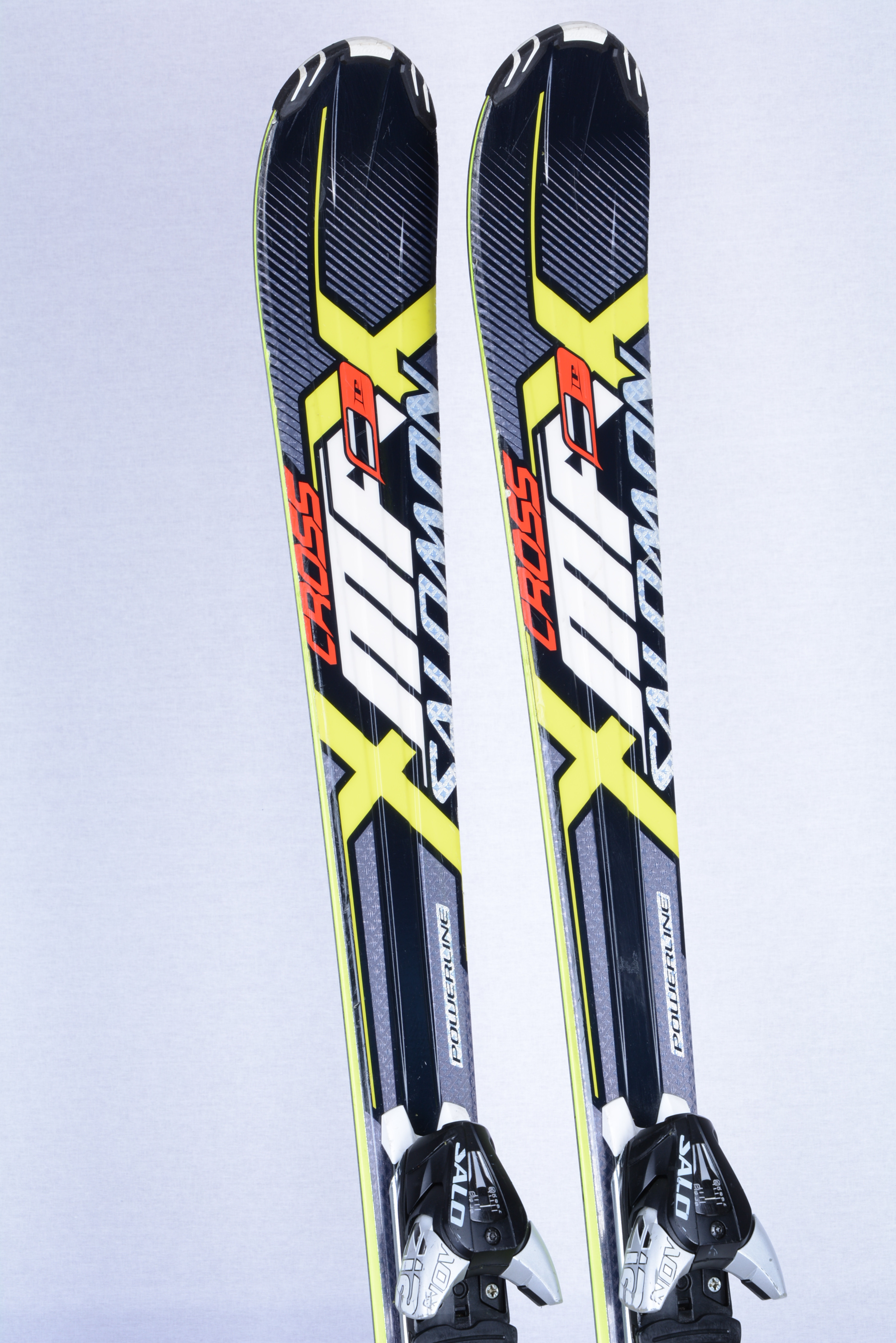 skis SALOMON CROSS X-MAX, powerline titanium, woodcore + Salomon