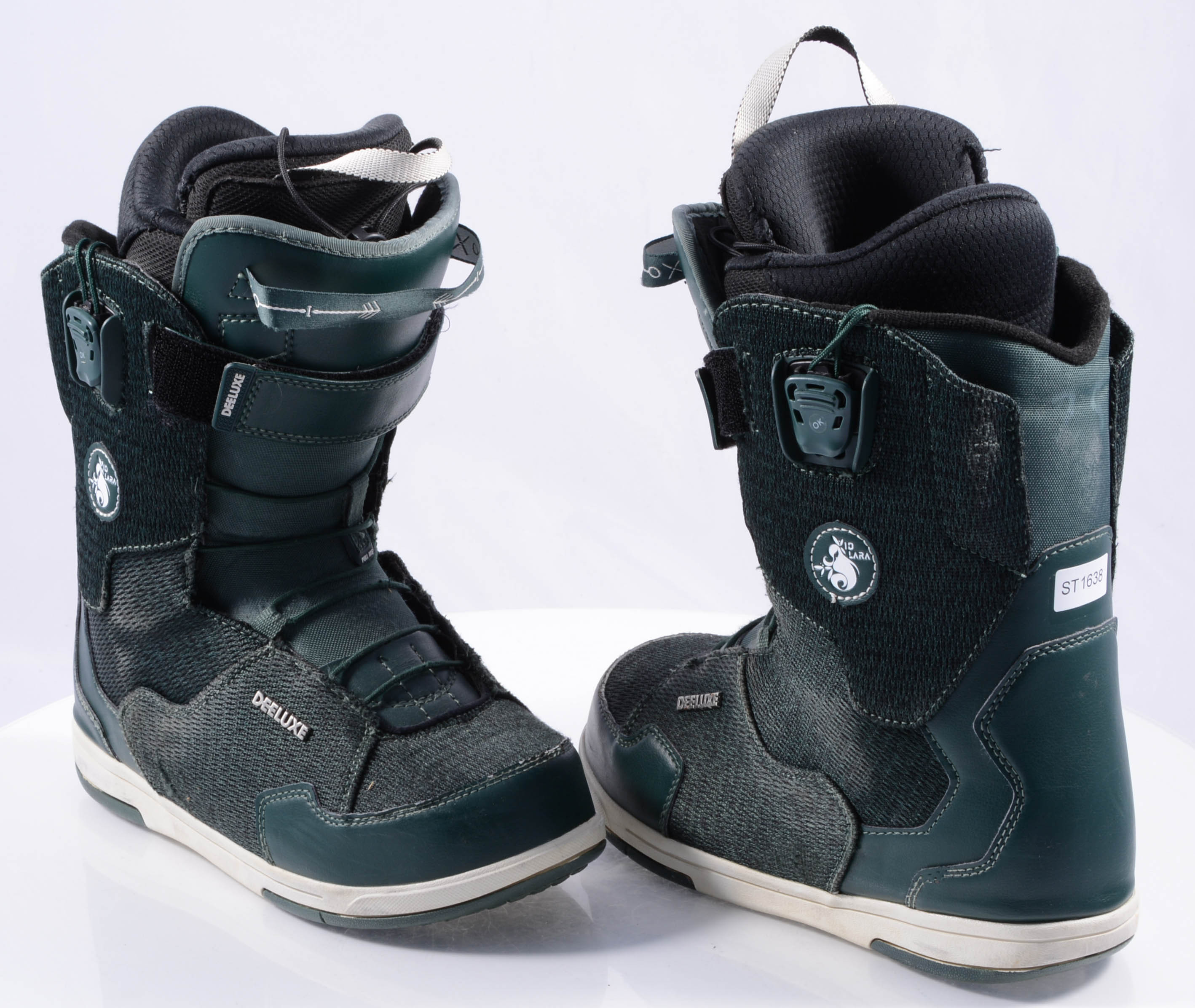 snowboard boots DEELUXE ID 7.1 LARA PF, green ( TOP condition